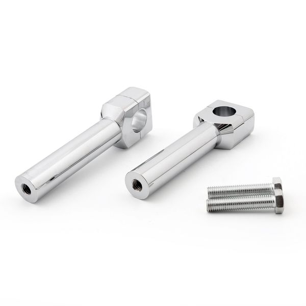 Artudatech 6" Motorcycle Handlebar Handle Riser Set Fit For Harley Davidson 1" Bar Chrome