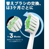 Ofashu Replacement Toothbrush Head (Black+White, M)