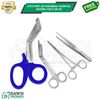 4 Pcs First Aid Paramedic Essential Nursing Tools Surgical Instruments - Blue