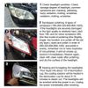 Car Headlight Restoration Kit Polymer Repair Kit+Lens Atomizing Cup Polish 200ML