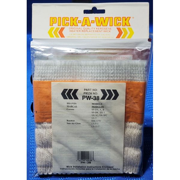 Pick-A-Wick Kerosene Heater Replacement Wick PW-38 PW38  BRAND NEW & SEALED!