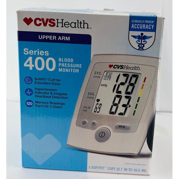 CVS Health Series 400 Blood Pressure Monitor Kit Upper Arm