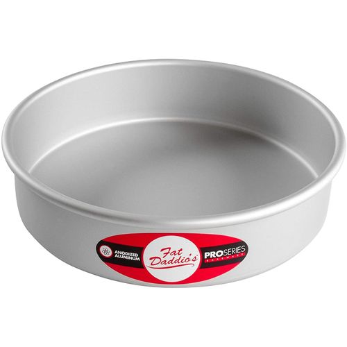Fat Daddio's Anodized Aluminum Round Cake Pan, 8 x 2 Inch