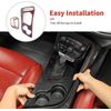 Carbon Fiber Gear Shift Panel & Handle Cover Full Kit for Dodge Challenger 2015+