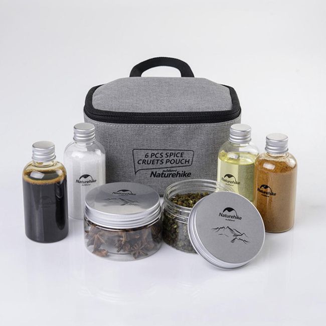 Travel Spice Containers Seasoning Bottles And Jars With Store Bag