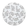 Cute Kawaii Manatee Pattern Grey PopSockets Swappable PopGrip