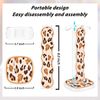 DiyGody Leopard Pattern Headphone Stand, Compatible with Various Headphones, Multifunctional, Sturdy Acrylic Design, Desk Accessory