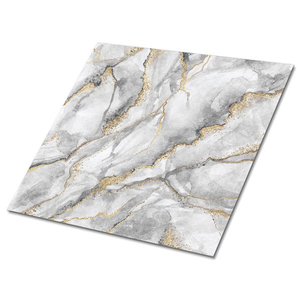 Kitchen Tile Stickers Splashback Backsplash Floor Peel and Stick Marble texture
