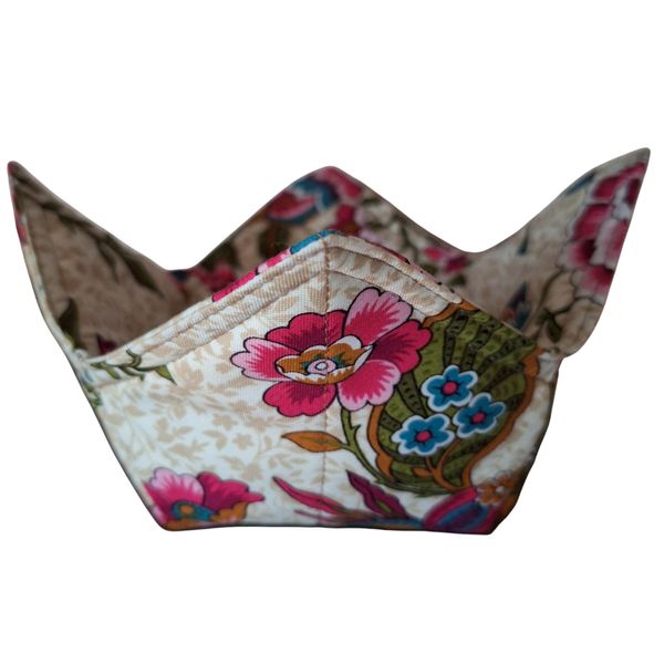 Reversible Microwavable Soup Bowl Cozy / Pot Holder/ Hot Pad