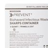 McKesson Prevent Sharps Container 1.25 gal. Horizontal Entry Count of 3