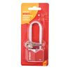 Amtech T0707 40mm Long Shackle Rhombic Chrome Plated Iron Padlock