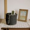 ORIKAGO Basket SS - Storage Basket Black Small Trash Can Kitchen Entryway Trinket Storage - Basic Black