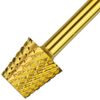Professional Gold Coated Medium Grit Magic Back Fill Nails Pedicure Carbide Bit