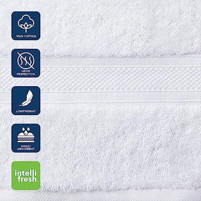 CANNON 100% Cotton Low Twist Wash Cloths (13 in. L x 13 in. W) 550