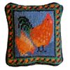 The Fei Collection Cockerel & Hens Needlepoint Pincushion Kit