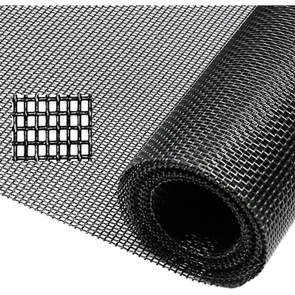 Pet Proof Window Screen , 39“ X 100" Upgraded Thicken Charcoal Fiberglass Mesh f