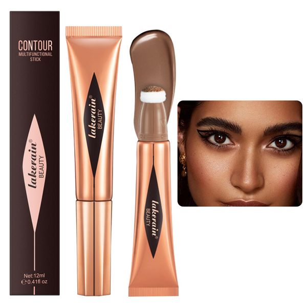 Flüssige Kontur Beauty Wand Liquid Contour Beauty Wand Cream Contour Stick Liquid Face Concealer Pen mit Kissen Applicator Liquid Contouring Stick konturenstift Make Up Bronzer Contour Beauty Stick