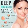 SUNATORIA Activated Charcoal Peel Off Mask for Blackhead Removal All Skin Types - Deep Cleansing Black Face Mask with Brush