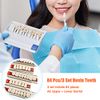 84 Pcs False Teeth Dental Complete Acrylic Resin Denture Teeth, 3 Sets Whole Teeth Synthetic Polymer Denture Tooth, 23 Shade A2 Upper + Lower Dental Materials for Replacement, DIY or Halloween