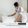 Deep Fitted Bed Sheets Easy-Care Non-Iron Percale 10'' / 25CM Fitted Sheet, Double - Cream