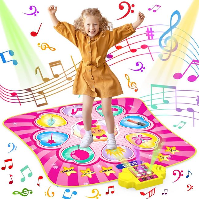 Kabeila Dance Mat, Toy, Game, For Children, Girls, Birthday, Gift, Popular, Piano, Music Mat, Foldable, Volume Control, Automatic Scoring, LED Included, Waterproof, Anti-Slip, For Elementary School