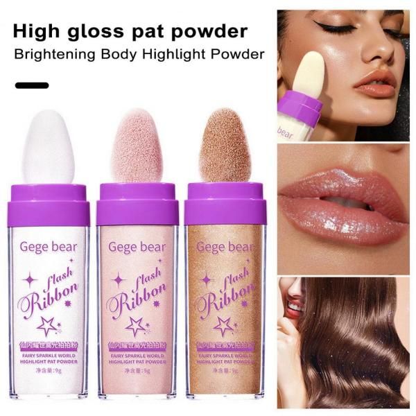 Natural Makeup Powder Amazing Glow 3D Face Body Glitter Contour Shading Safe and Long Lasting