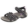 Teva womens Tirra Sandal, Black/Grey, 8 US