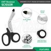 50 Paramedic EMT Trauma Shears Nurse Scissors Set 5.5" First Aid W/Plastic Probe