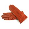 Ladies Real Leather Stripe Detail Gloves (MEDIUM, RED)