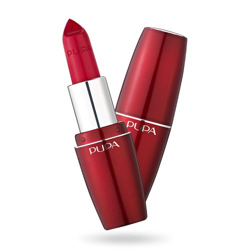 Pupa Milano Volume Enhancing Lipstick - Bright And Defined Lips - Smooth, Super Creamy And Comfortable Texture - Combats Flaking And Discomfort - Rapid Action - 401 Red Passion - 0.123 Oz