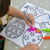 Stickerscape Easter Window Stickers (Colour in) | Easter Window Decal, Spring Window Decor, Spring Window Stickers | Easy to Apply, Cleanly Removable and Repositionable