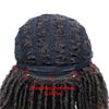Creamily Dreadlock Wig for Black Women Brown Braided Wigs Short Curly Big Afro Braided Wigs Faux Locs Twist Braiding Synthetic Wigs (Brown Mix Blonde)