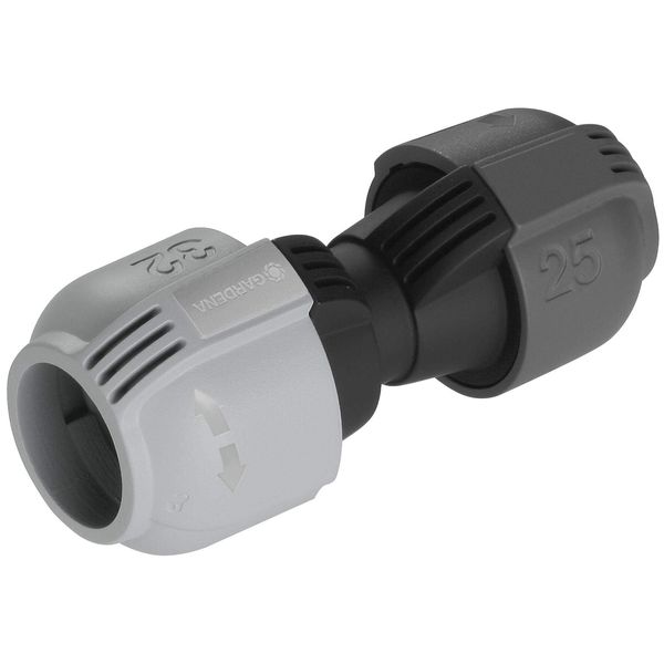 Gardena Sprinkler System Reducing Connector, 32 mm – 25 mm: Connector for connecting a 32-mm pipe to a 25-mm pipe, proven "Quick & Easy" connection system (02777-20)