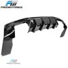 Fits 16-24 Chevy Camaro SS LT LS Gloss Black PP Rear Bumper Lip Diffuser Spoiler