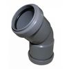 FLOPLAST 50mm Grey Pushfit 135 Degree Waste Pipe Bend