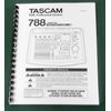 Tascam 788 Owner's Manual: Comb Bound & Protective Covers!
