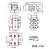 sourcing map 3.5 mm Audio Jack Connector PCB Mount Female Socket 6Pin PJ-313D 5pcs