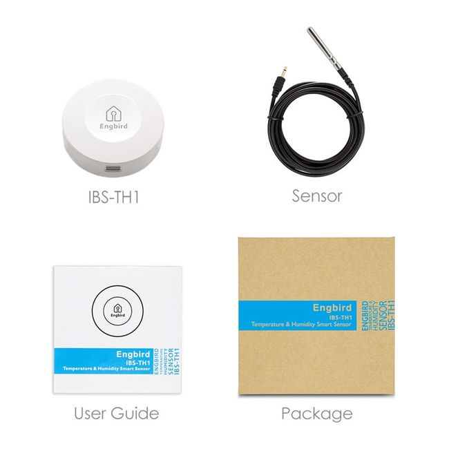 Inkbird Temperature and Humidity Hygrometer Smart Sensor IBS-TH2 US Warehouse