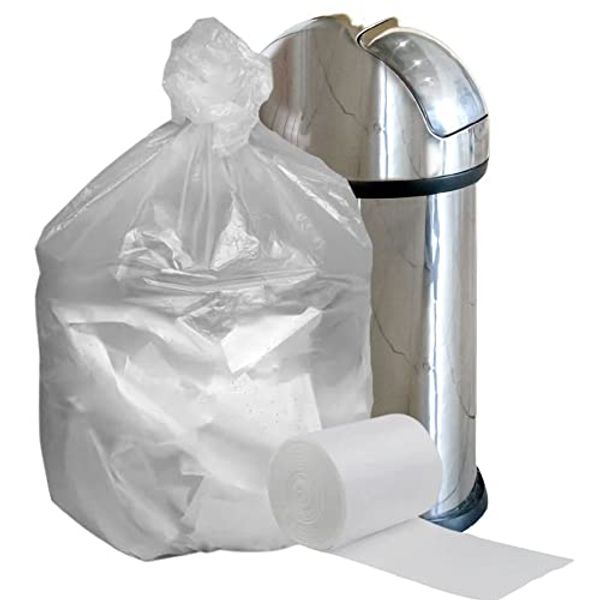 Plasticplace W55HDC1 55-60 gallon Trash Bags │ 12 Microns │ Clear High Density Garbage Can Liners │ 36” x 60” (200Count)