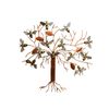 Thai Gifts Bee Wall Art - Metal Bee Tree - Metallic