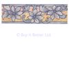 Tile Transfers Water Slide Decal Border Majolica Blue Pattern 8 Pack