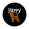 Fröhliches Halloween Affenpinscher PopSockets mit austauschbarem PopGrip