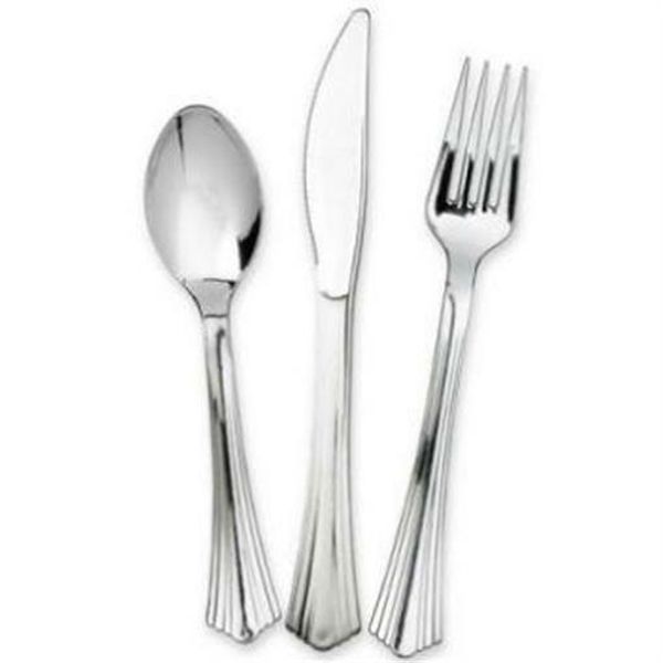 Formal Event Wedding Elegant Plastic Assorted 75 Pack 25 Each Heavy Duty Cutlery