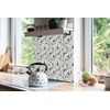 Wall Floor Peel and Stick Tiles Sticker Backsplash Decals Set Trees forest