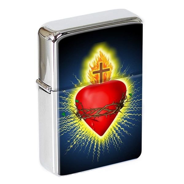 Sacred Heart Christian Flip Top Lighter