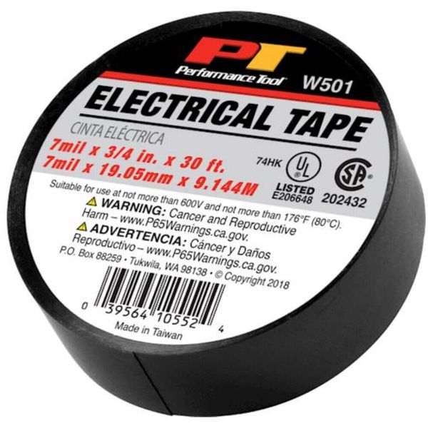 Performance Tool 3/4" x 30' Electrical Tape (W501)