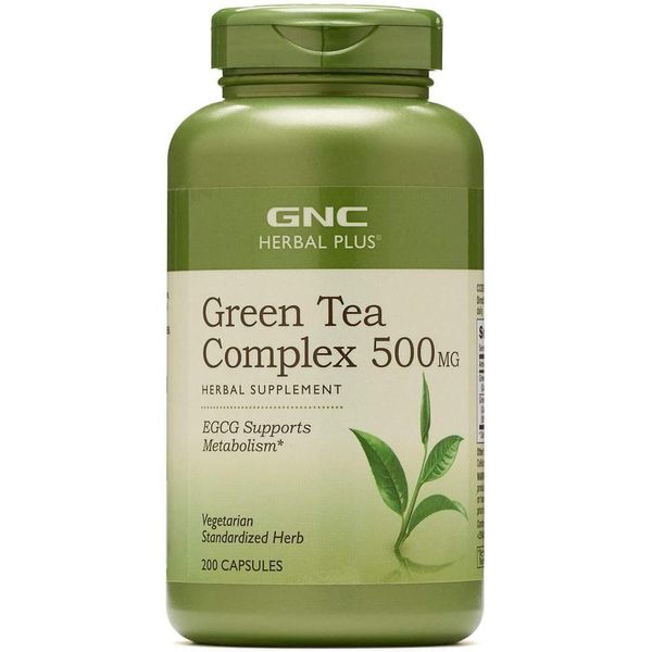 US direct purchase GNC Herb Plus Green Tea 500mg Vegetarian Capsules 200ea, quantity, see details