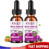 2Packs Milk Thistle Liquid Drop,Dandelion Root,Liver Cleanse Immune Support 30ml