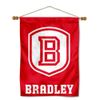 Bradley Braves Banner with Hanging Pole
