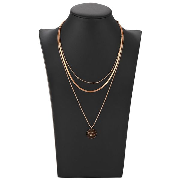 Polmart H2 Necklace Display Bust, Black Leatherette, 10”H